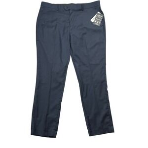 Dolce Roma Dress Pants Mens 36x29 Navy Stretch Slim Fit DPT-S644